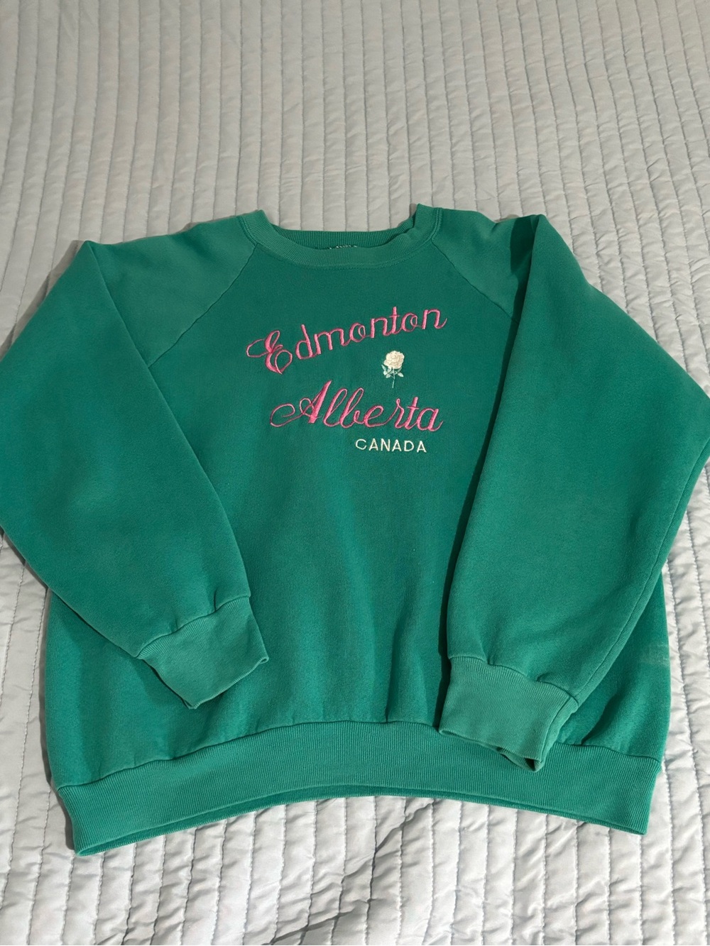 Fruit of the Loom Teal Green Pullover Sweatshirt
